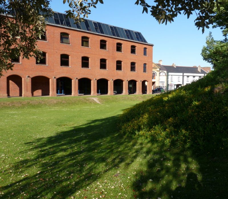 Barnstaple_Library_next_to_The_Castle_Mound_-_geograph.org.uk_-_1883041