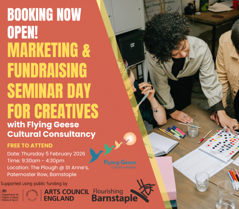 Marketing & fundraising seminar day for creatives - BOOKING POST